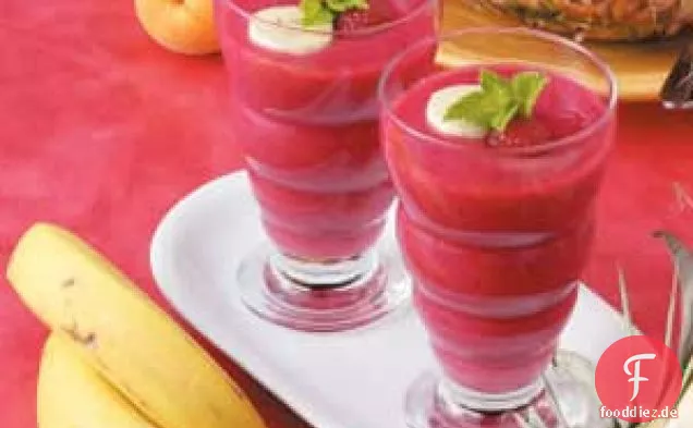 Ananas-Sonnenaufgang-Smoothies