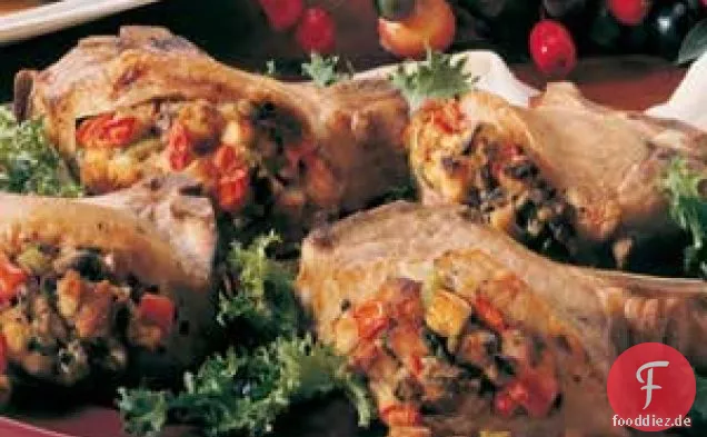 Gefüllte Schweinekoteletts