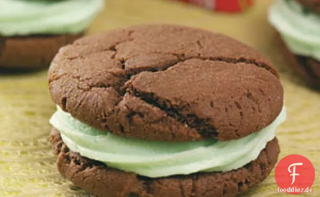 Schokoladen-Minz-Sandwich-Kekse
