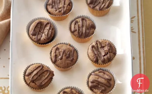 Minze Brownie Käsekuchen Tassen