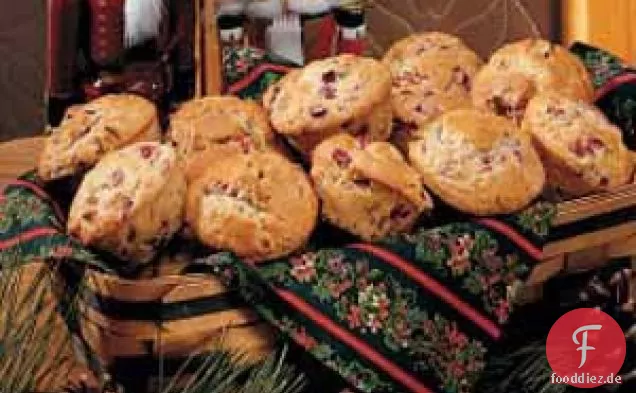 Pekannuss-Cranberry-Muffins