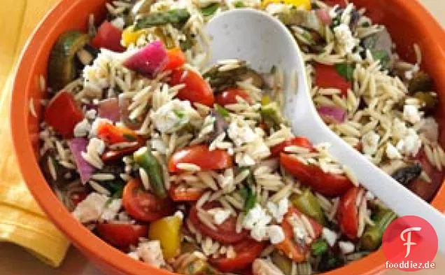 Gegrillter Gemüse-Orzo-Salat