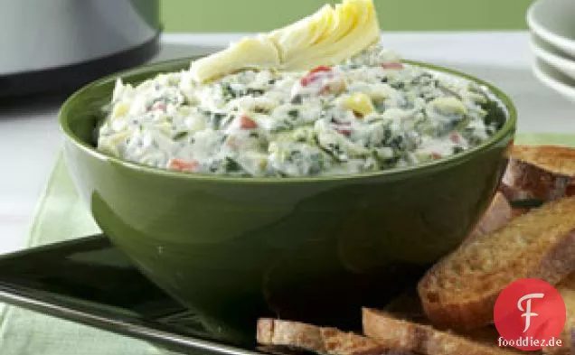 Käse-Trio Artischocken-Spinat-Dip