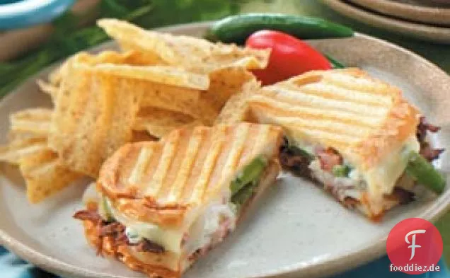 Panini mit südwestlichem Rindfleisch