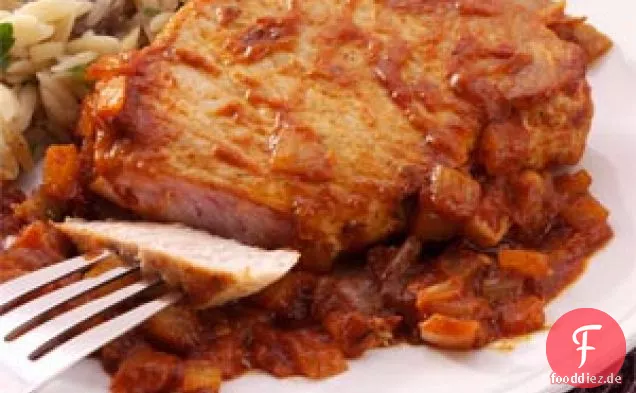 Würzige Tomaten-Schweinekoteletts