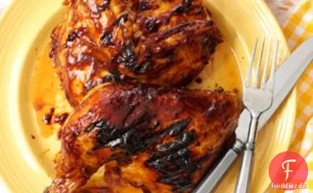 Geräuchertes gegrilltes Hähnchen