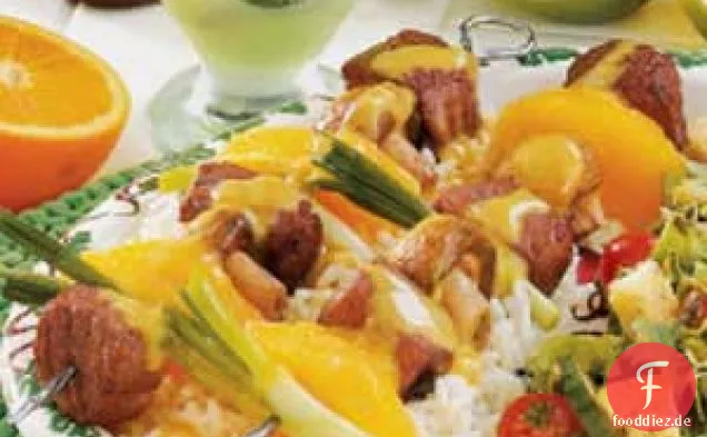 Marinierte Rindfleischkabobs