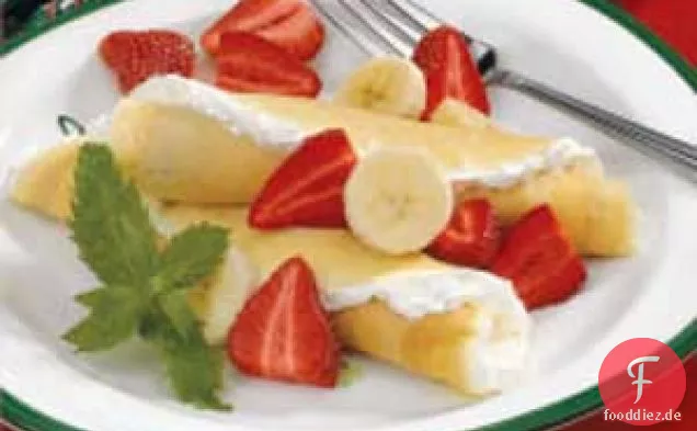 Erdbeer-Bananen-Crepes