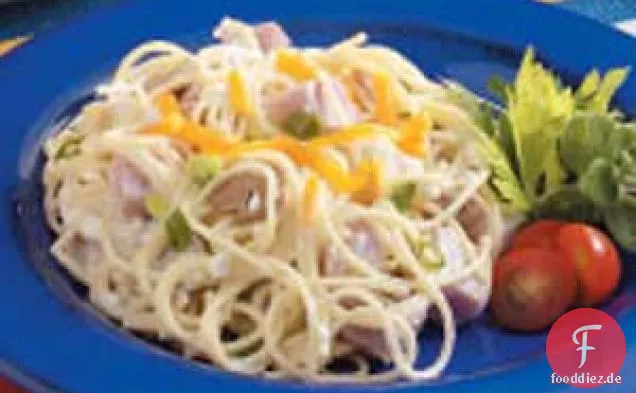 Schinken-Spaghetti-Pfanne