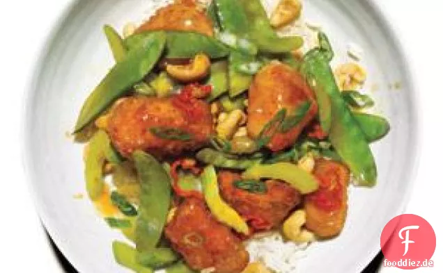 Süß-saures Huhn mit Cashewnüssen