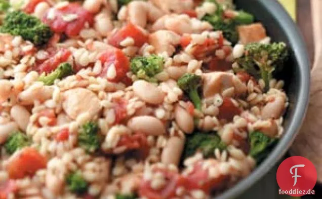 Hühnchen-Orzo-Pfanne