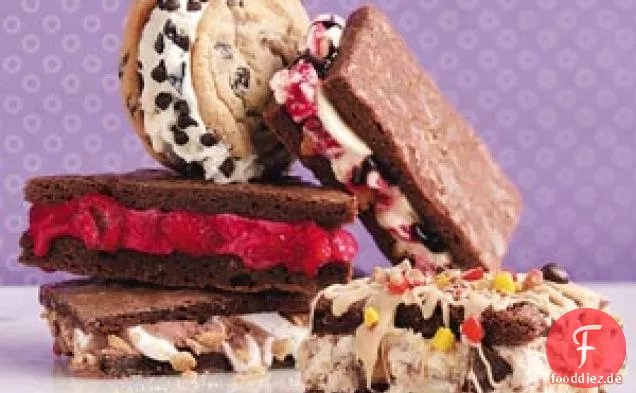 Himbeer-Orangen-Eis-Sandwiches