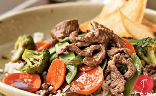 Sirloin und Gemüse Stir-Fry
