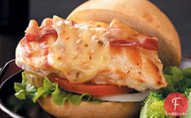 Gegrillte Paprika-Jack-Hühnchen-Sandwiches