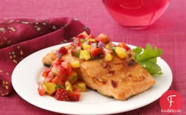 Chipotle Lachs mit Erdbeer-Mango-Salsa