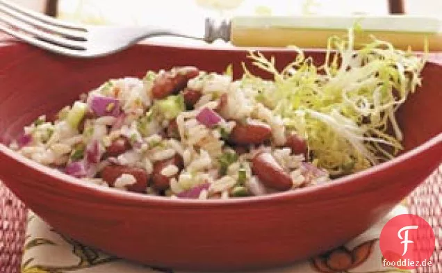 Brauner Reissalat