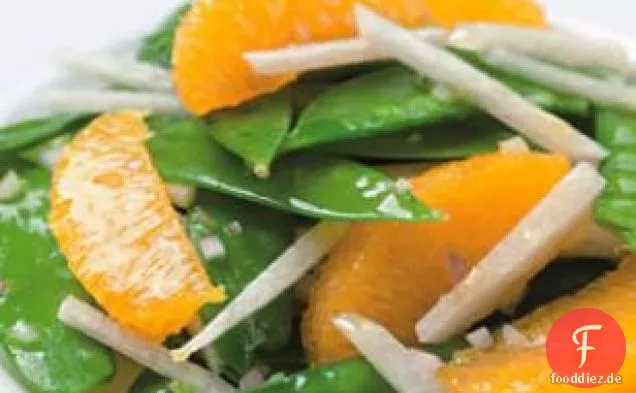 Schneebsen-, Orangen- und Jícama-Salat