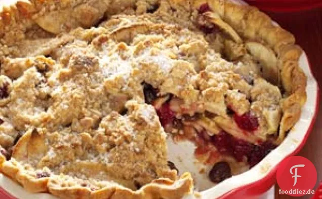 Holländischer Cranberry-Apfelkuchen