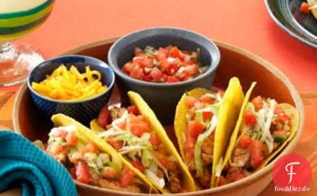 Schweinefleisch-Pfeffer-Tacos