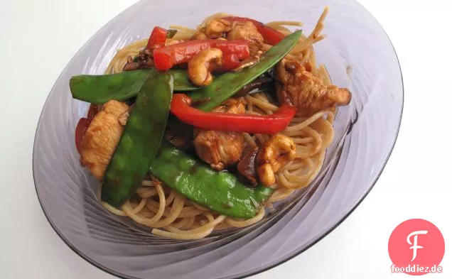Cashew Huhn Rühren Braten