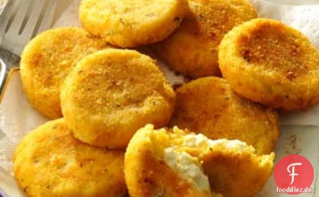 Gefüllte Kartoffelpuffer mit Füllung