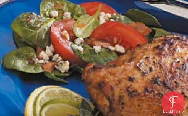 Speck-Tomaten-Spinat-Salat