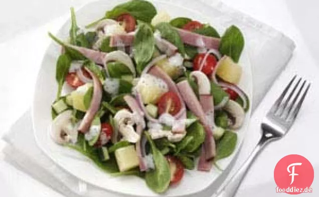 Hawaiianischer Spinatsalat