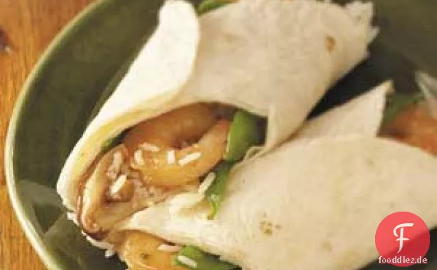 Garnelen-Reis-Wraps