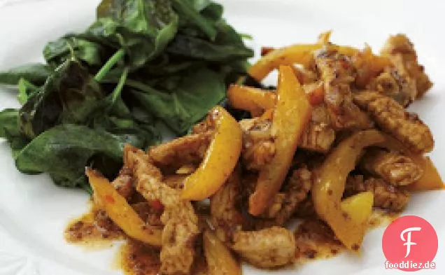 Chinesische Chili-Rindfleisch-Stir-fry