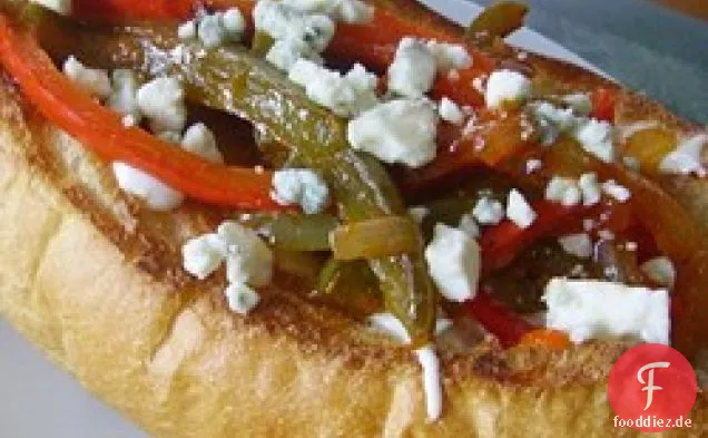 Buffalo Chicken Wurst- und Pfeffersandwich