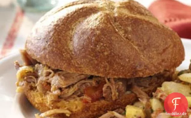 Gezogenes BBQ-Schweinefleisch