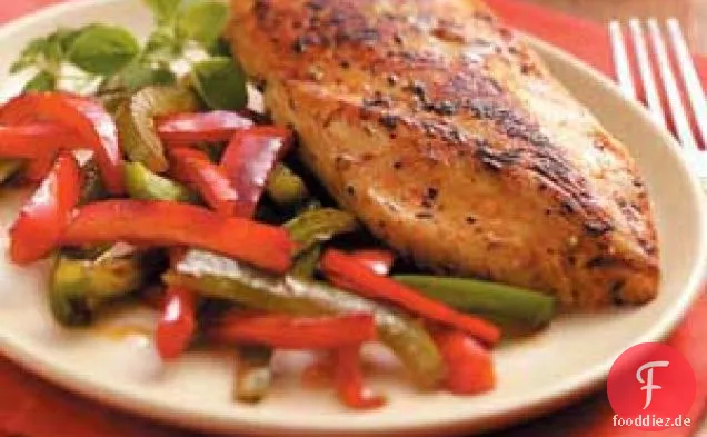 Zitronenhähnchen und Paprika