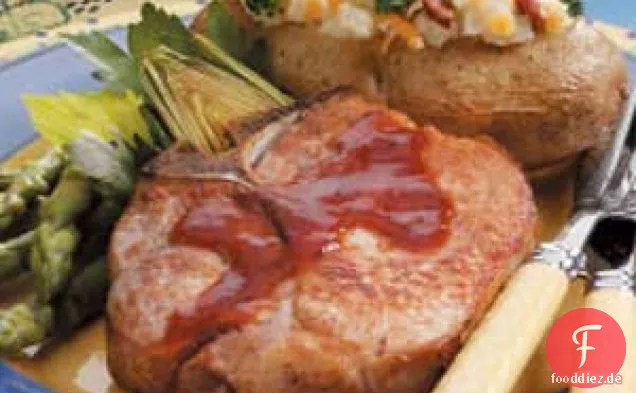 Süße und würzige Schweinekoteletts