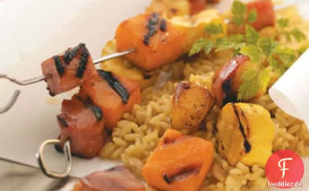 Schinken-Süßkartoffel-Kabobs