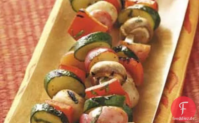 Nur köstliche vegetarische Kabobs