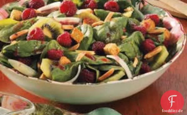 Spinat-Himbeer-Salat