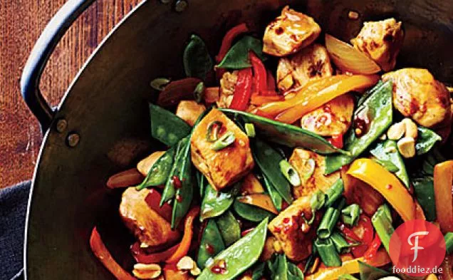 Szechuan Huhn Rühren-Braten