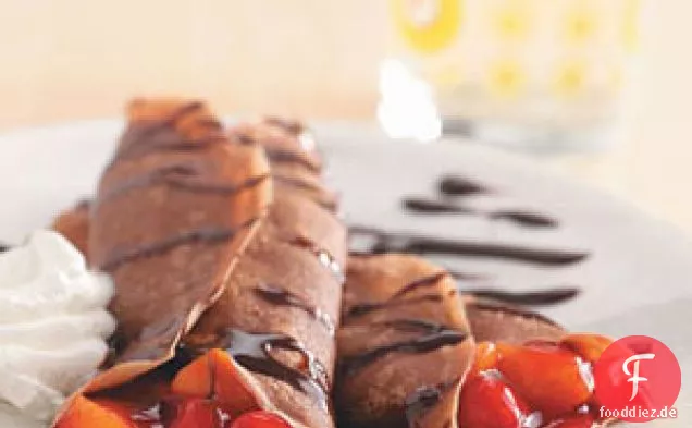 Schokoladen-Frucht-Crepes
