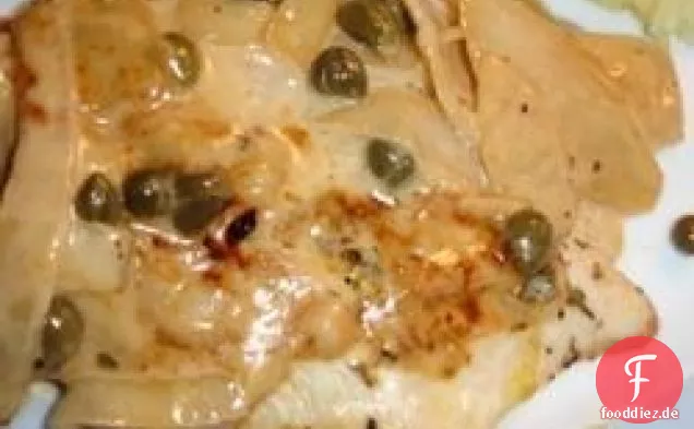 Hähnchen mit butteriger Zitronenrahmsauce