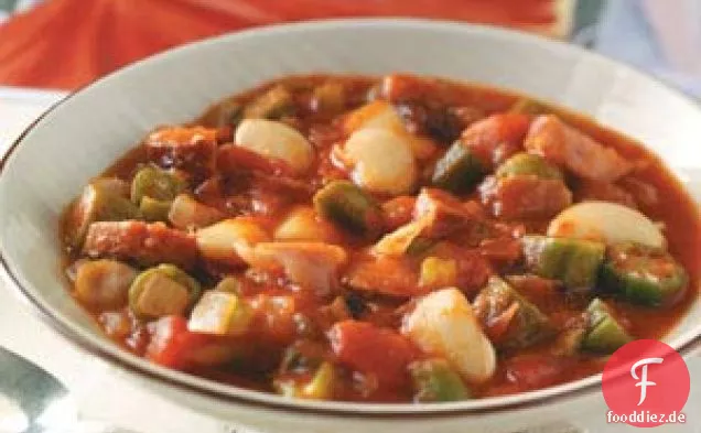 Okra-Butter-Bohnen-Eintopf