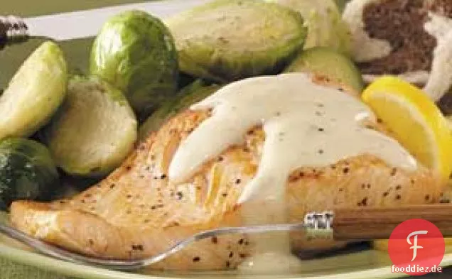 Lachs mit Morgensauce