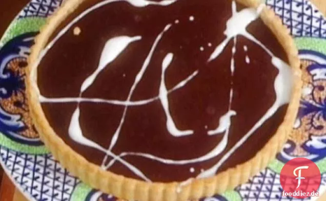 Zartbitterschokoladentarte mit Anisglasur: Torta di Cioccolata Amara mit Anisglas