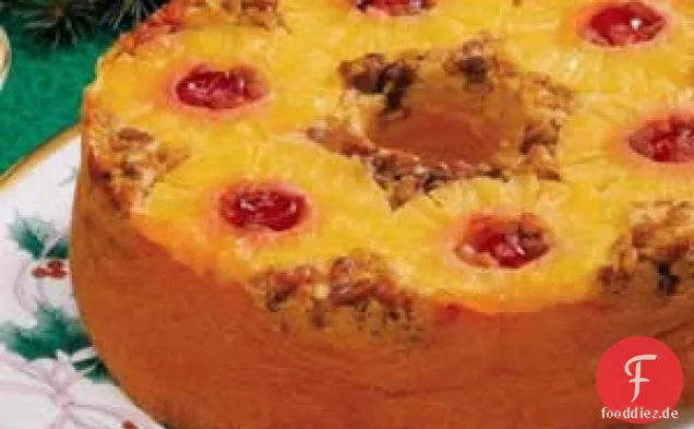Umgedrehter Ananas-Kuchen