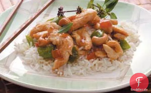 Schnelles Aprikosenhähnchen