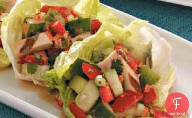 Asiatischer Hühnersalat Salatbecher