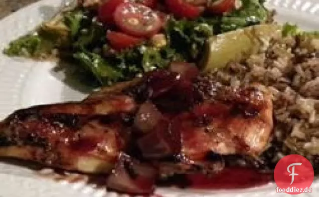 Errötendes Granatapfel-Huhn