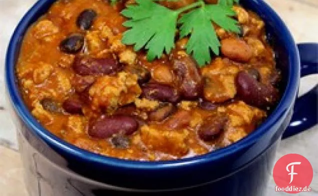 Lauras schneller Slow Cooker Truthahn Chili