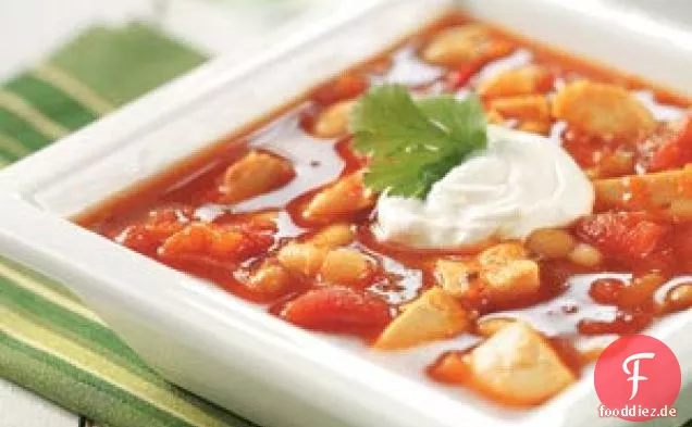 Würzige Putenbohnensuppe