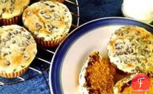 Gepunktete Kürbis-Cupcakes