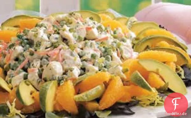 Orangen-Avocado-Hähnchen-Salat